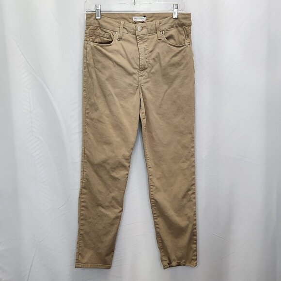 Good American Good Classic Pants Womens 10 30 Tan High Rise Stretch Casual 0210X - Picture 2 of 8